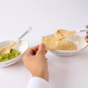 Mud Pie Football Dip Bowl and Spoon Sets (Dip is Good Bowl Set)