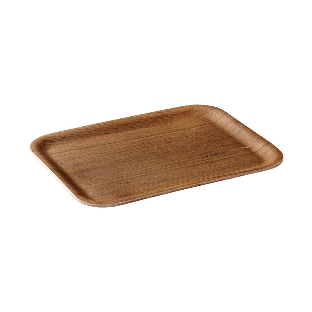 KINTO 45152 Non-Slip Tray, 12.6 x 9.4 inches (320 x 240 mm), Teak