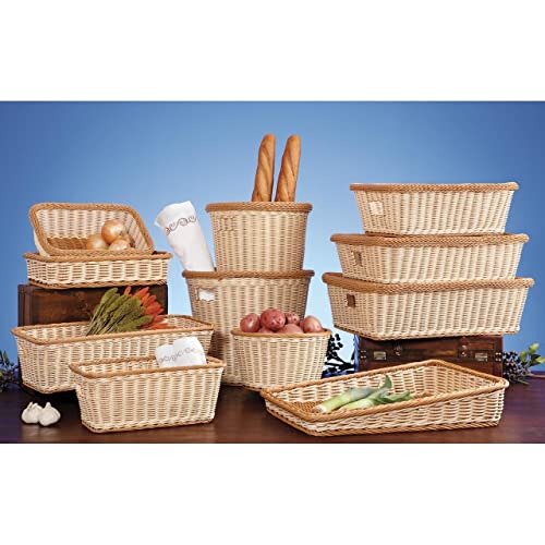 G.E.T. Enterprises WB-1520-TT Two Tone 16" x 9" Rectangular Basket, Polypropylene