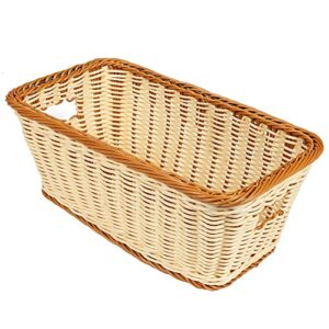 g.e.t. enterprises wb-1520-tt two tone 16" x 9" rectangular basket, polypropylene