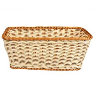 G.E.T. Enterprises WB-1520-TT Two Tone 16" x 9" Rectangular Basket, Polypropylene