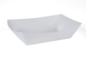 southern champion tray 0556 #300 paperboard food tray, 3 lb capacity, white (pack of 500)
