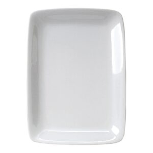 hic harold import co. hic kitchen porcelain rectangle platter, 12.5-inch, white