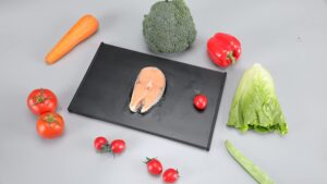 iceallgone defrosting tray for frozen meat rapid and thawing plate for fast defrosting frozen food, black