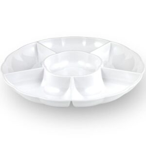 maryland plastic sectional tray - 12' | white | 1 pc.