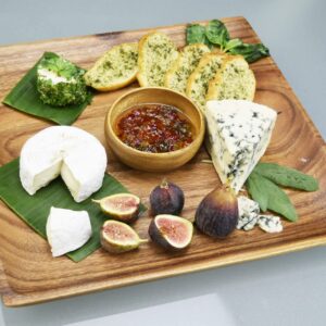 Pacific Merchants Acaciaware Acacia Wood Square Plate, Set of 4, 12" by .75". Sustainable, Hand Made, Large Square Tray For Charcuterie, Appetizers, Cheese, Sushi.