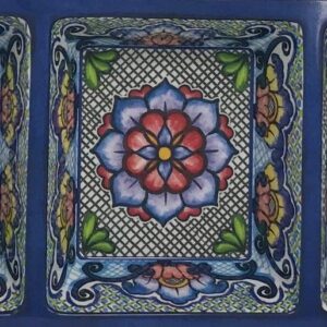 Prepara 3 Tray, Three Sections, Blue Azteca