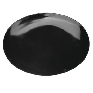 hubert oval platter black melamine - 12 3/4" l x 10 1/4" w