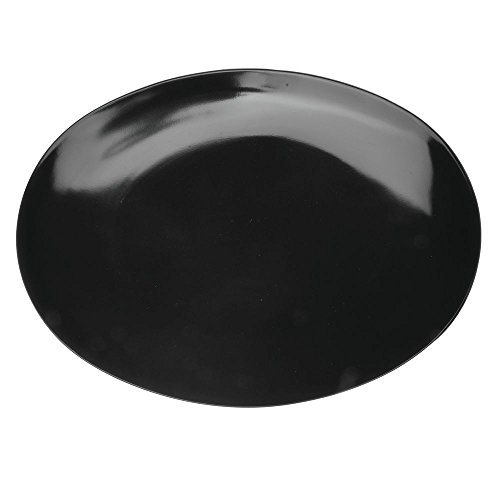 HUBERT Oval Platter Black Melamine - 12 3/4" L x 10 1/4" W