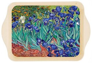 cartexpo tray - les iris - by van gogh (tin) 8 1/4" x 5 1/2"