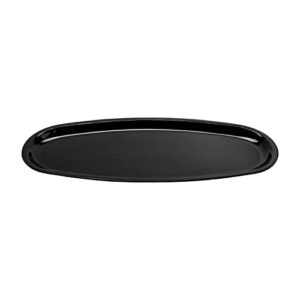 g.e.t. op-2410-bk black 24" x 10.25", oval platter, break resistant dishwasher safe melamine plastic, black