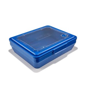 mr. bar-b-q cook, carry & serve tray for indoor and outdoor cook, easy serving with clear removable top