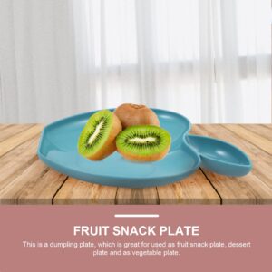 Kichvoe Apple Dumpling Plate Snack Plate Dipping Plates Sashimi Tray Japanese Snack Serving Tray Snack Dessert Plate Sushi Server Cake Server Plastic Snack Tray Fruit Child Mustard Vinegar