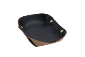 leather catch-all tray (black cxl)