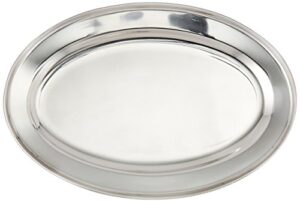 winco stainless steel opl-12 oval platter, 12 8.63-inch