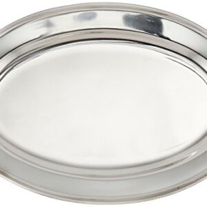 Winco Stainless Steel OPL-12 Oval Platter, 12 8.63-Inch