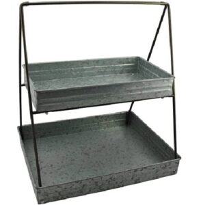 Better Homes & Gardens 2-Tier Rectangular Serve, one size, Gray