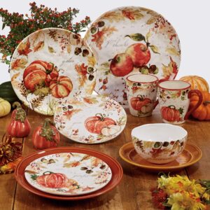 Certified International Harvest Splash Dinnerware,Dishware, Multicolored, Large