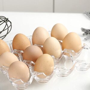 Hemoton 1pc Box Acrylic Egg Tray Kitchen Egg Holder Tray Eggs Storage Container Storage Drawers Egg Holder for Fridge Portable Refrigerator Egg Dispenser for Refrigerator Filler Household