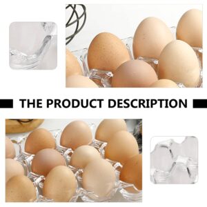 Hemoton 1pc Box Acrylic Egg Tray Kitchen Egg Holder Tray Eggs Storage Container Storage Drawers Egg Holder for Fridge Portable Refrigerator Egg Dispenser for Refrigerator Filler Household