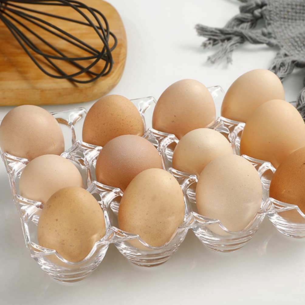 Hemoton 1pc Box Acrylic Egg Tray Kitchen Egg Holder Tray Eggs Storage Container Storage Drawers Egg Holder for Fridge Portable Refrigerator Egg Dispenser for Refrigerator Filler Household