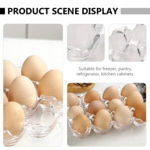 Hemoton 1pc Box Acrylic Egg Tray Kitchen Egg Holder Tray Eggs Storage Container Storage Drawers Egg Holder for Fridge Portable Refrigerator Egg Dispenser for Refrigerator Filler Household