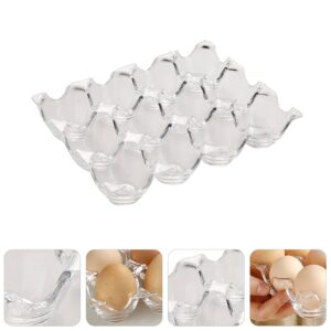 Hemoton 1pc Box Acrylic Egg Tray Kitchen Egg Holder Tray Eggs Storage Container Storage Drawers Egg Holder for Fridge Portable Refrigerator Egg Dispenser for Refrigerator Filler Household