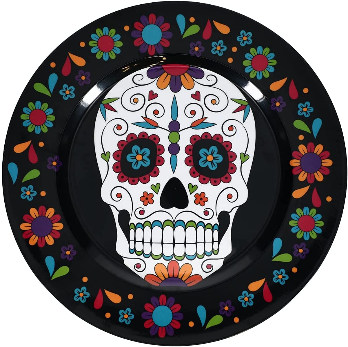 13" Day of the Dead Party Platter Charger