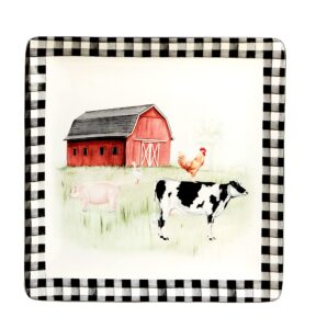 certified international on the farm square platter large