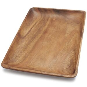 sur la table acacia wood serving platter, 17" x 11"