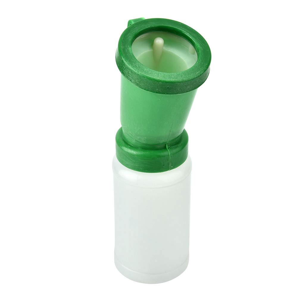 Annadue Non Reflow Cow Teat Dip Cup, Green Teat Dip Cup, 300ml Capacity Detachable Design for Cow Goat