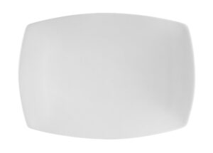 cac china cop-rt51 coupe 14-1/2-inch by 9-3/4-inch super white porcelain rectangular platter, box of 12