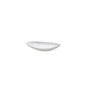 costa nova ceramic stoneware 7.5" x 3.25" rectangular tray - aparte collection, white | microwave & dishwasher safe dinnerware | food safe glazing | restaurant quality serveware