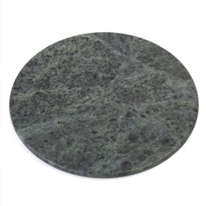 creative home tural marble 12 inches lazy susan, 12" diameter, green