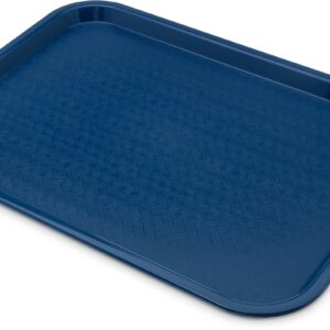 CFS CT121614 Café Standard Cafeteria / Fast Food Tray, 12" x 16", Blue (Pack of 2)