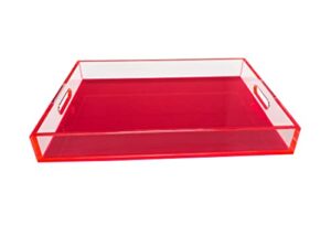 r16 home lt01-hotpink neon hot pink serve lucite tray