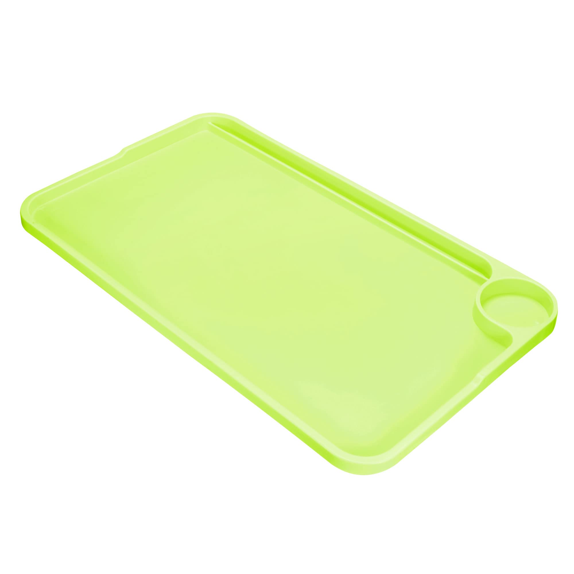 PATIKIL Breakfast Tray Table, Bed Trays with Folding Legs Reusable Serving Platter Laptop Snack Desk for Eating, Green