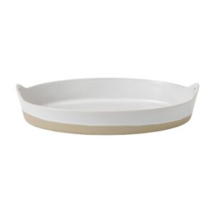 royal doulton ellen degeneres ceramic accessories serving bowl, 37.6 x 11.6 x 27.2 cm, white