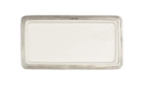 arte italica tuscan rectangular tray, medium, white