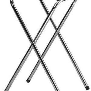 American Metalcraft Polished Chrome Deluxe Metal Tray Stand