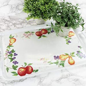 Reston Lloyd Melamine Serving/Ottoman, Rectangular Tray, Chutney