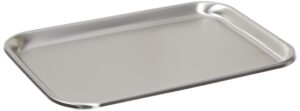 polar ware 13f stainless steel serving tray with rolled bead, 13-11/16" l x 9-13/16" w x 3/4" h