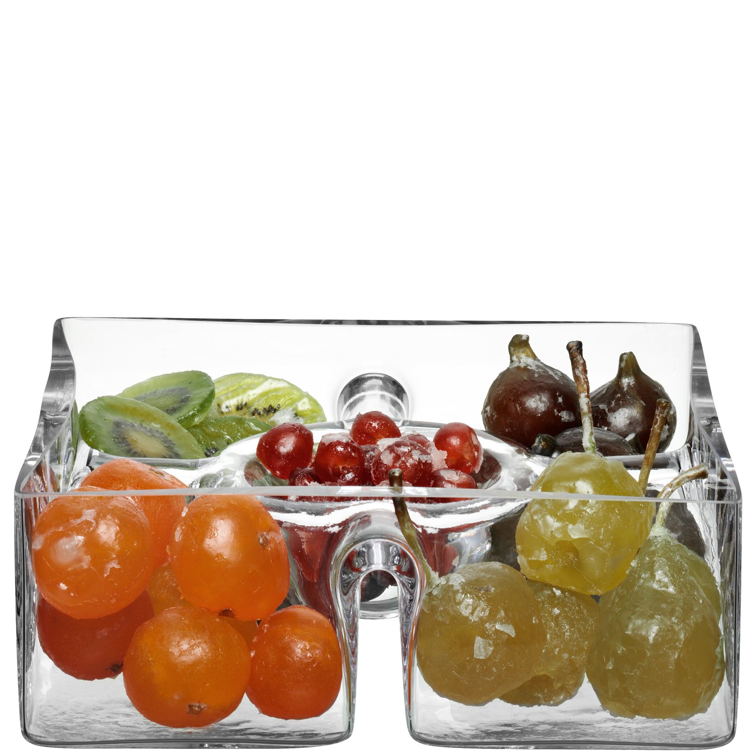 LSA International Serve Square Platter 9in Clear, 9"