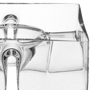 LSA International Serve Square Platter 9in Clear, 9"