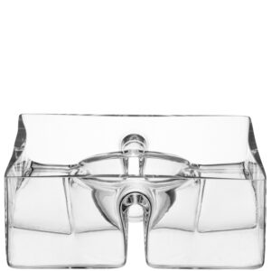 LSA International Serve Square Platter 9in Clear, 9"