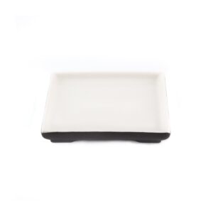 Magisso - 70650 White Line Naturally Cooling Ceramic Square Serving Plate #