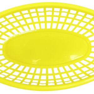 Set of 36 Yellow Black Duck Brand Oval Fast Food/Deli Baskets, 9.25 by 6 -Inch (36, Yellow)