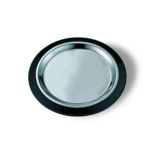service ideas rt10blc round thermo plate, 10" plate, sizzler fajita platter, stainless