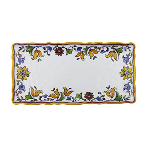 Le Cadeaux Melamine Capri - 10 by 5 inch Biscuit Tray