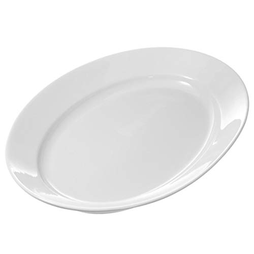 Pillivuyt, XX Large Classic White Oval Porcelain French Serving Platter, Turkey Platter, 21.5 Inches x 13.5 Inches, Oven, Freezer, Microwave to Table